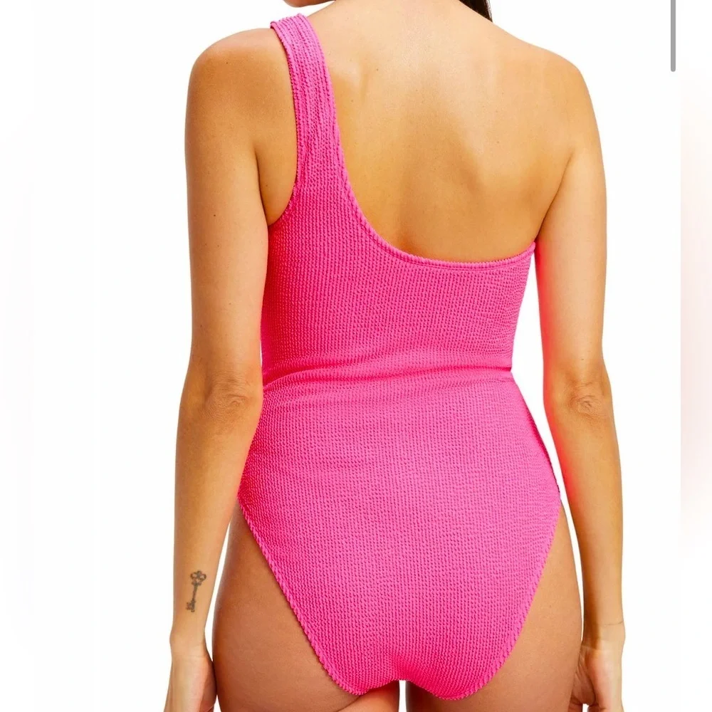 GOOD AMERICAN Always Fits One Shoulder One Piece Swimsuit - Picture 4 of 11